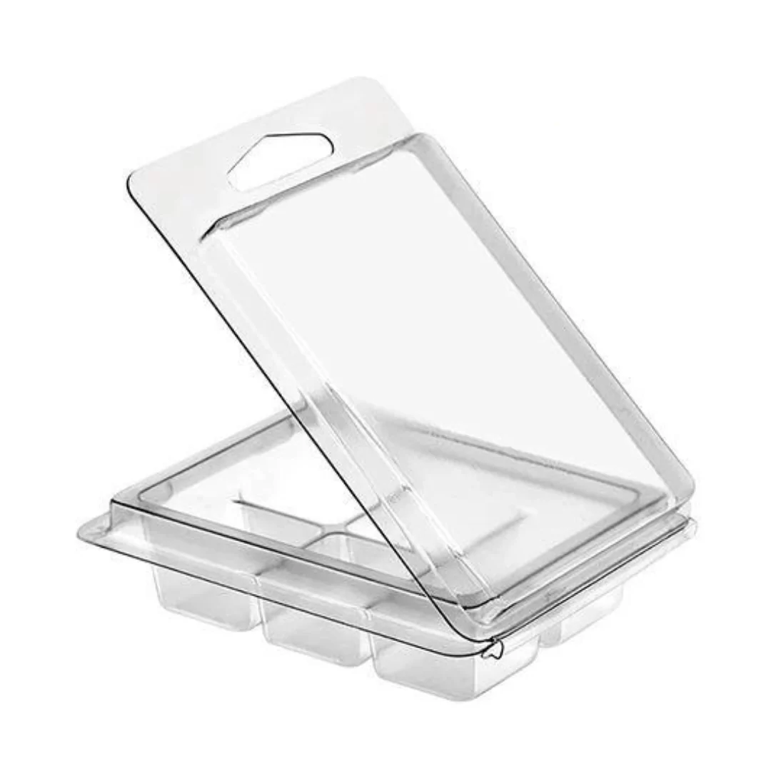 Recipient de plastic pentru ceară parfumată Clamshell