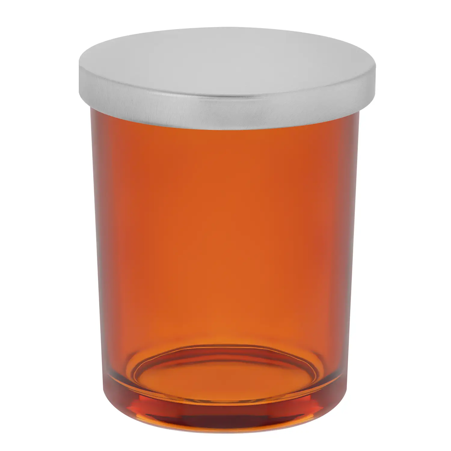 Recipient din sticlă Ambrată pentru lumânări 200 ml - imagine 4