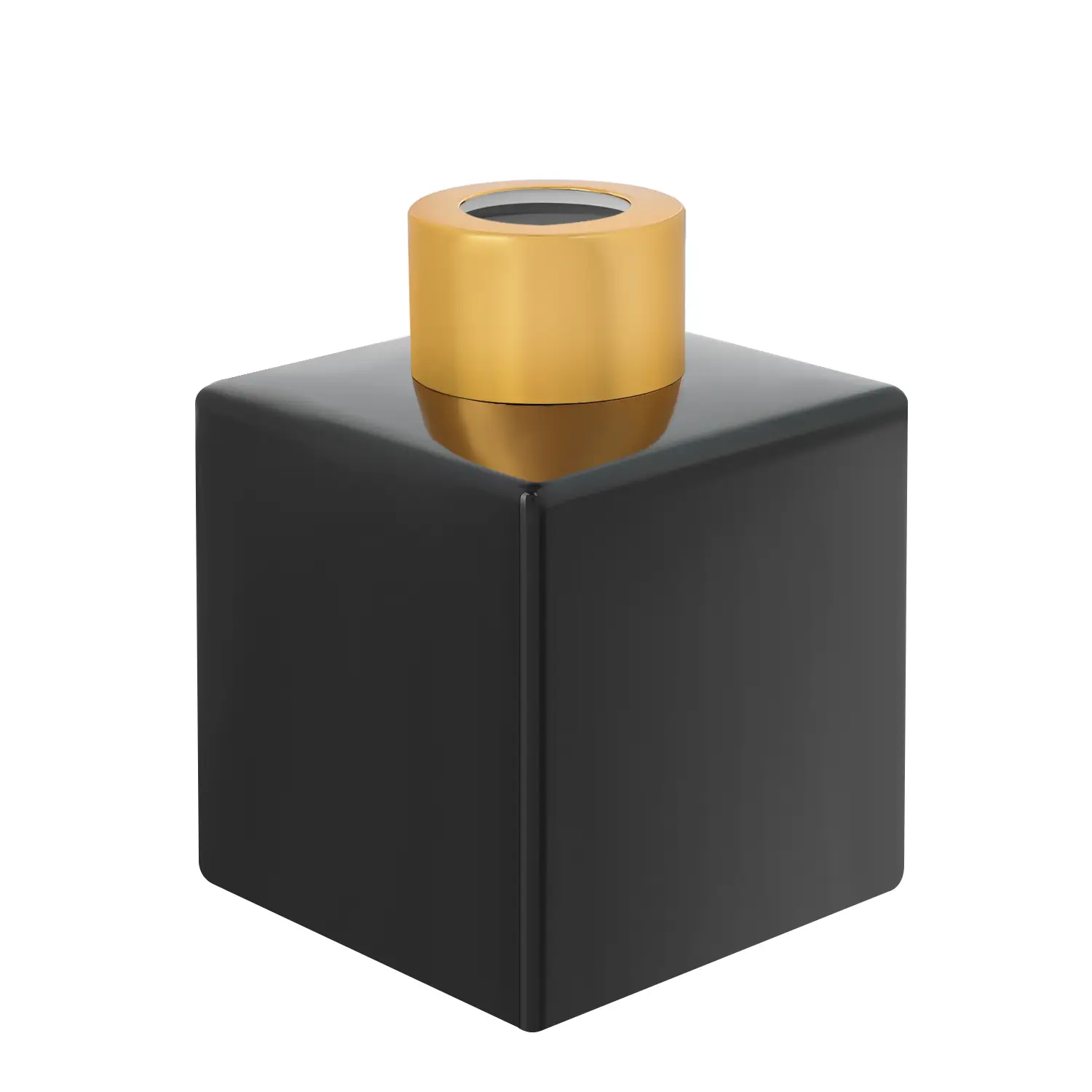 Sticla pentru difuzor Pătrata Negru Luciu 100 ml
